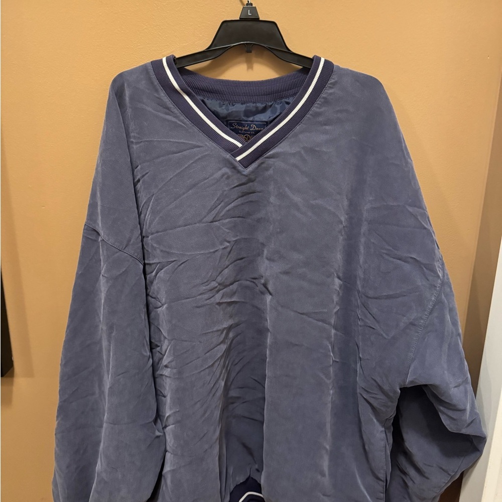 Classic V-Neck Sweater in Deep Blue